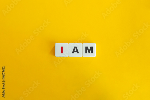 I Am, Personality Examination and Concept Banner. photo