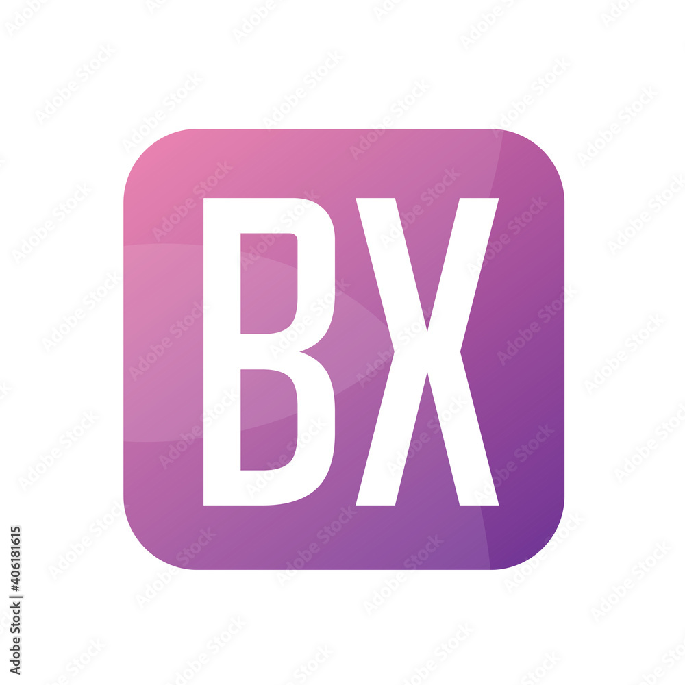 BX Letter Logo Design With Simple style BX Letter Logo Design With Simple style