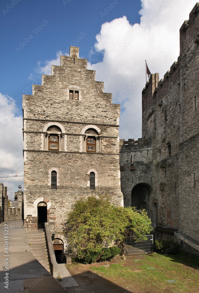 Gravensteen castle in Ghent. Belgium