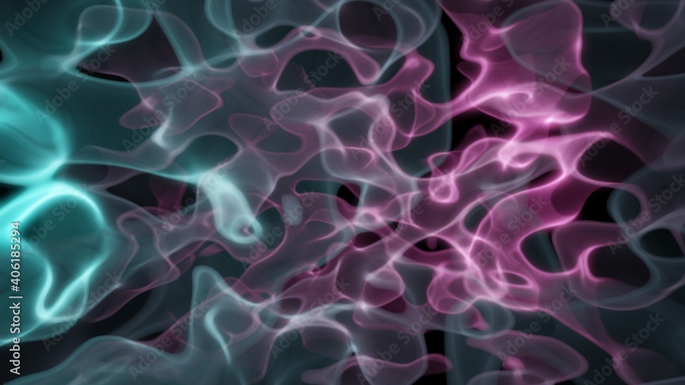 Fototapeta premium Abstract colorful gradient smoke background illustration. 3D rendering smoke with soft shape illustration.