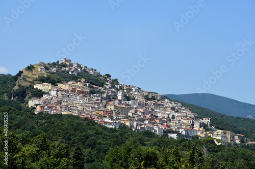 Panoramic view of Morcone, an old town in the province of Benevento.