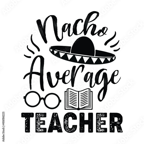 Funny Quote Teacher Math and Science Text and Illustration