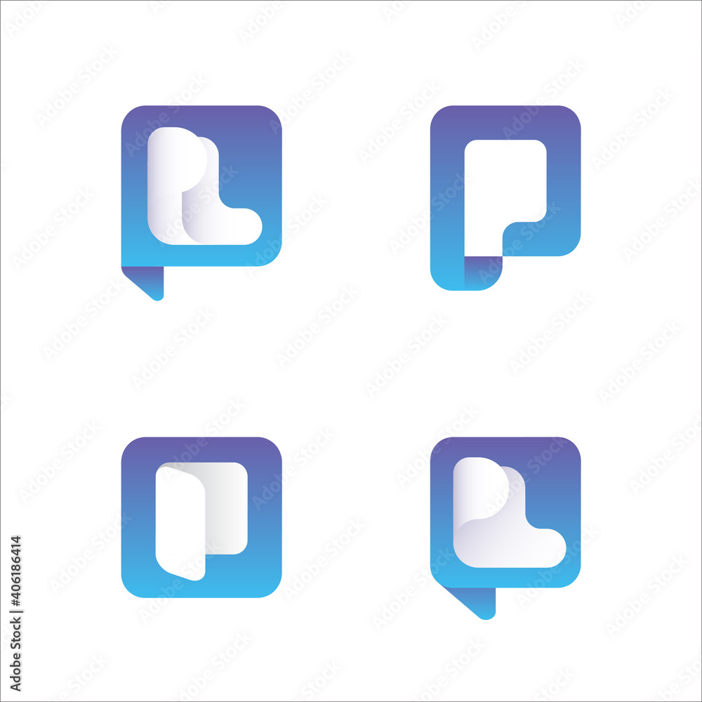 Logo initial letter P L or PL modern digital pay later technology wallet bundle Logo initial letter P L or PL modern digital pay later technology wallet bundle