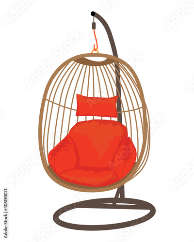 isolated Pitch crib with circle table on white background vector design