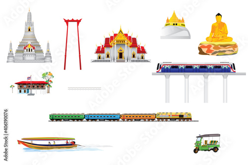amazing Bangkok of thailand vector design