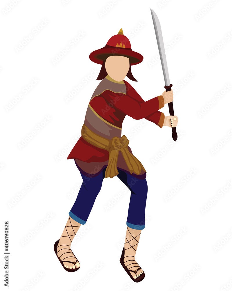 Ancient strong man warrior cartoon shape vector design Ancient strong man warrior cartoon shape vector design