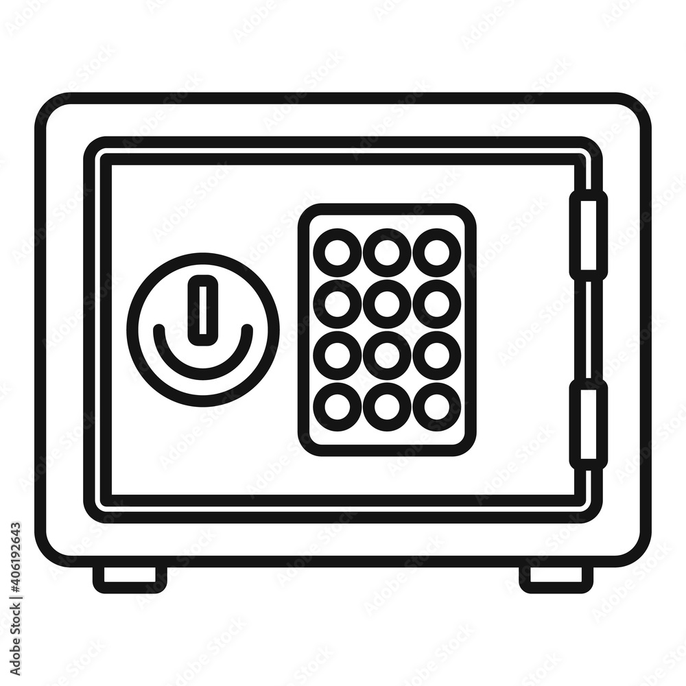 Policeman safe icon. Outline policeman safe vector icon for web design isolated on white background Policeman safe icon. Outline policeman safe vector icon for web design isolated on white background