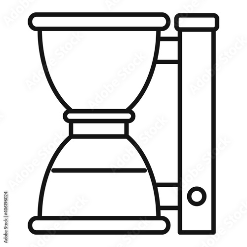 Barista coffee machine icon. Outline barista coffee machine vector icon for web design isolated on white background