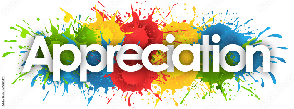 Appreciation in splash s background Stock Illustration Adobe Stock