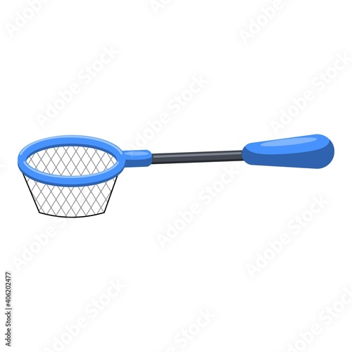 Aquarium catch net icon. Cartoon of aquarium catch net vector icon for web design isolated on white background