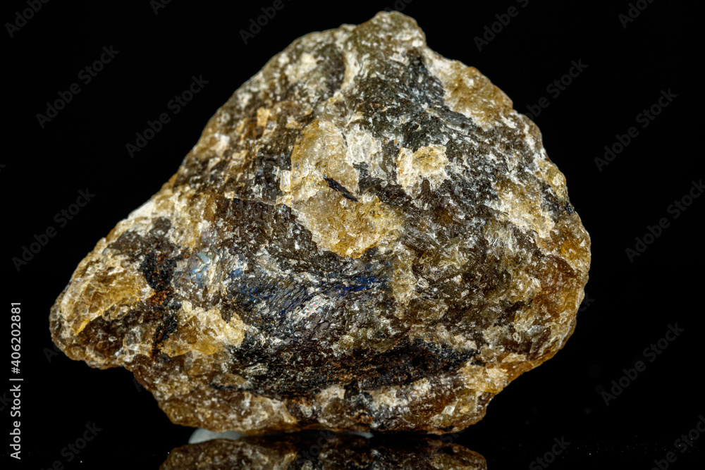 macro mineral stone Labradorite on a black background macro mineral stone Labradorite on a black background
