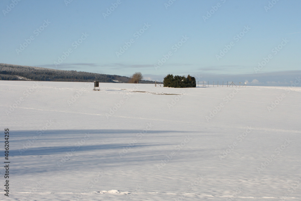 Hunsrück im Schnee. Winterlandschaft. Hunsrück im Schnee. Winterlandschaft.