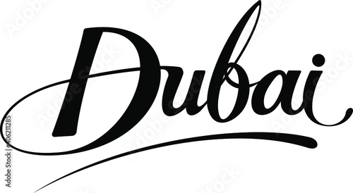 Dubai - custom calligraphy text