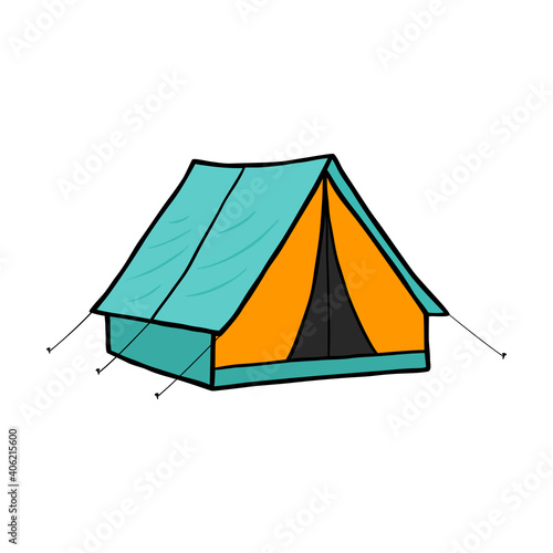 Tent Flat Illustration