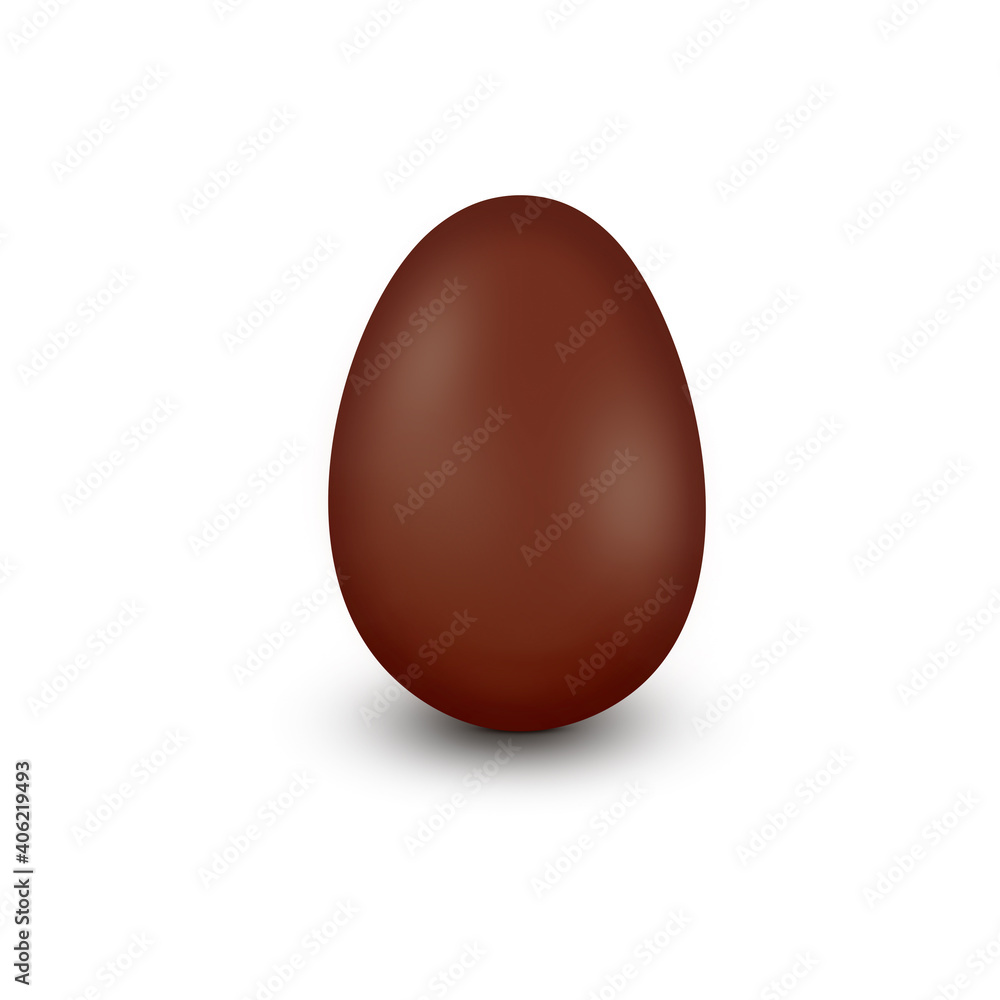 Chocolate Easter egg isolated on white. Chocolate Easter egg isolated on white.