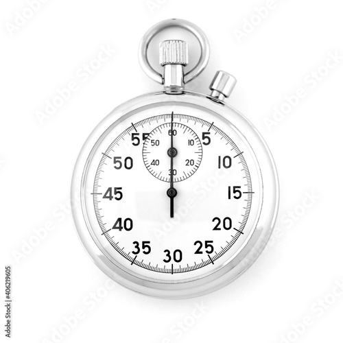 Stopwatch. Black and white image