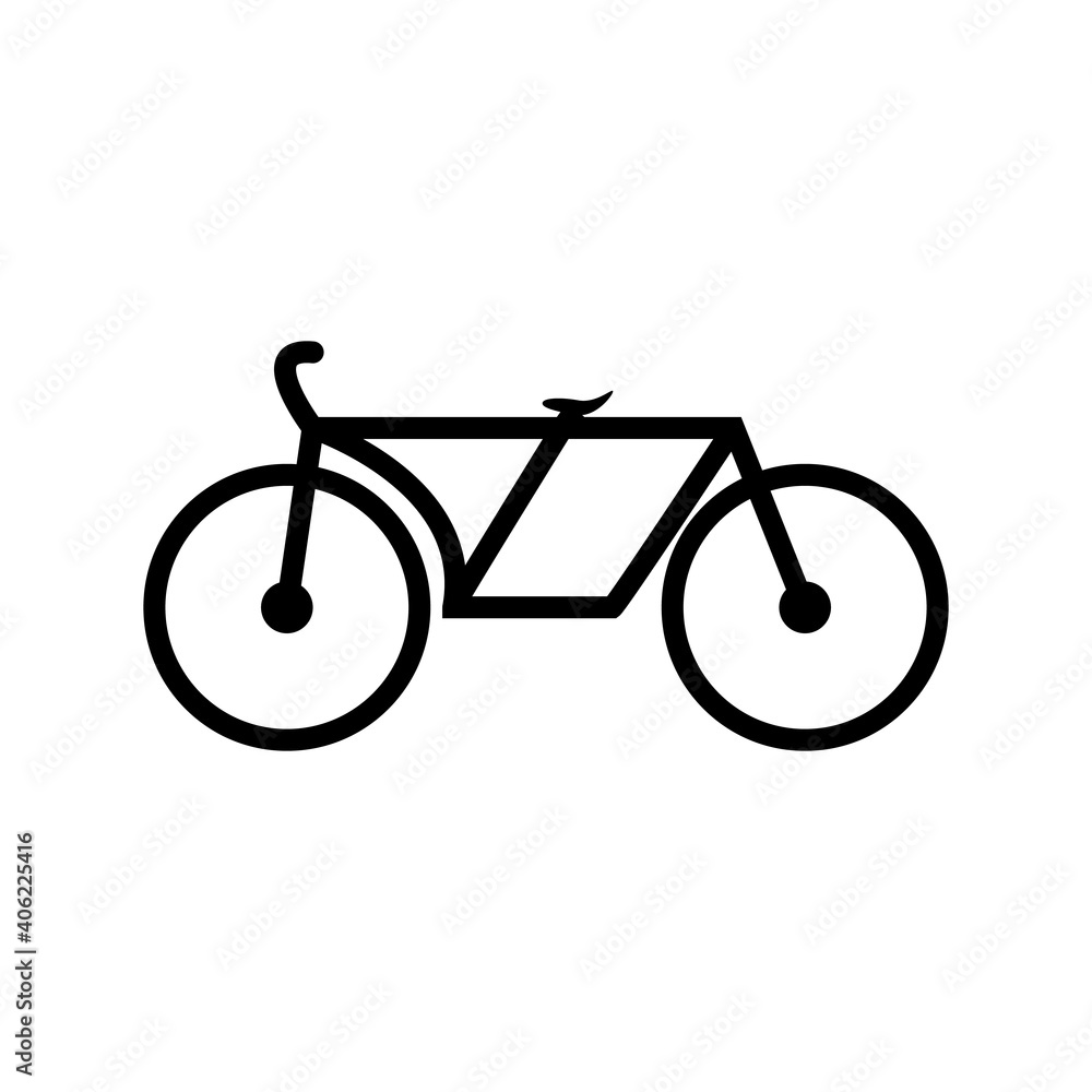 bycicle bike icon black simple on white background bycicle bike icon black simple on white background