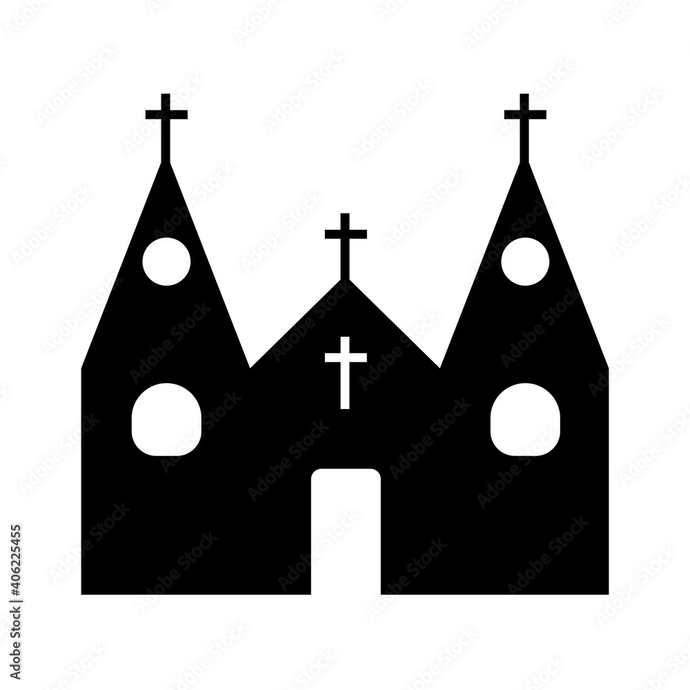 Church icon. Church vector icon. Church isolated on a white background. Church simple vector icon.