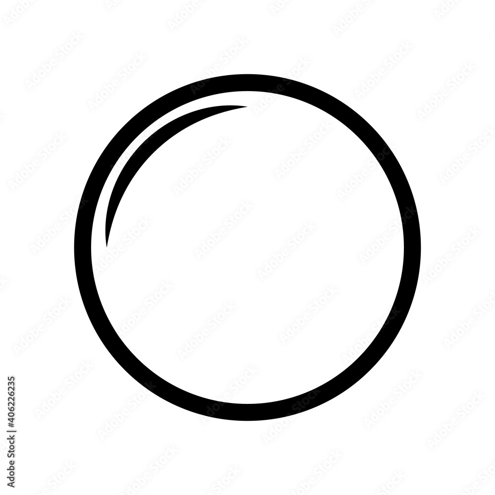 Vector icon of the soap bubble isolated on a white background. Vector icon of the soap bubble isolated on a white background.