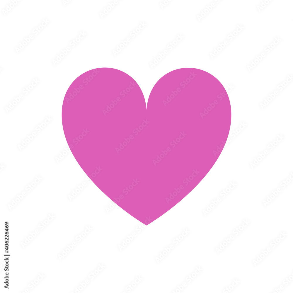 Icon heart isolated on a white background.