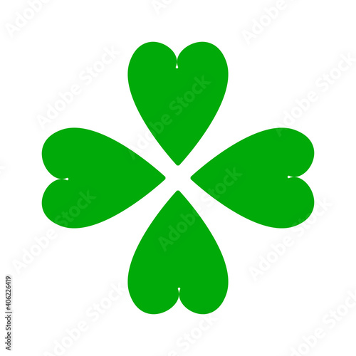 The clover icon is isolated on a white background.