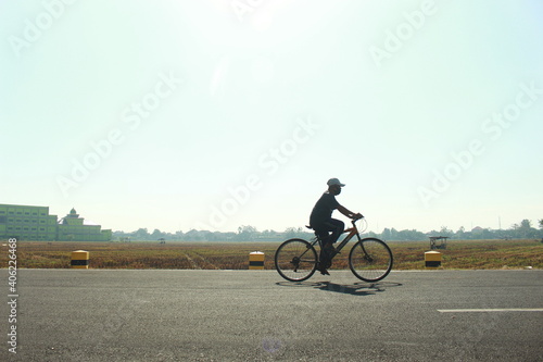 person riding a bicycle