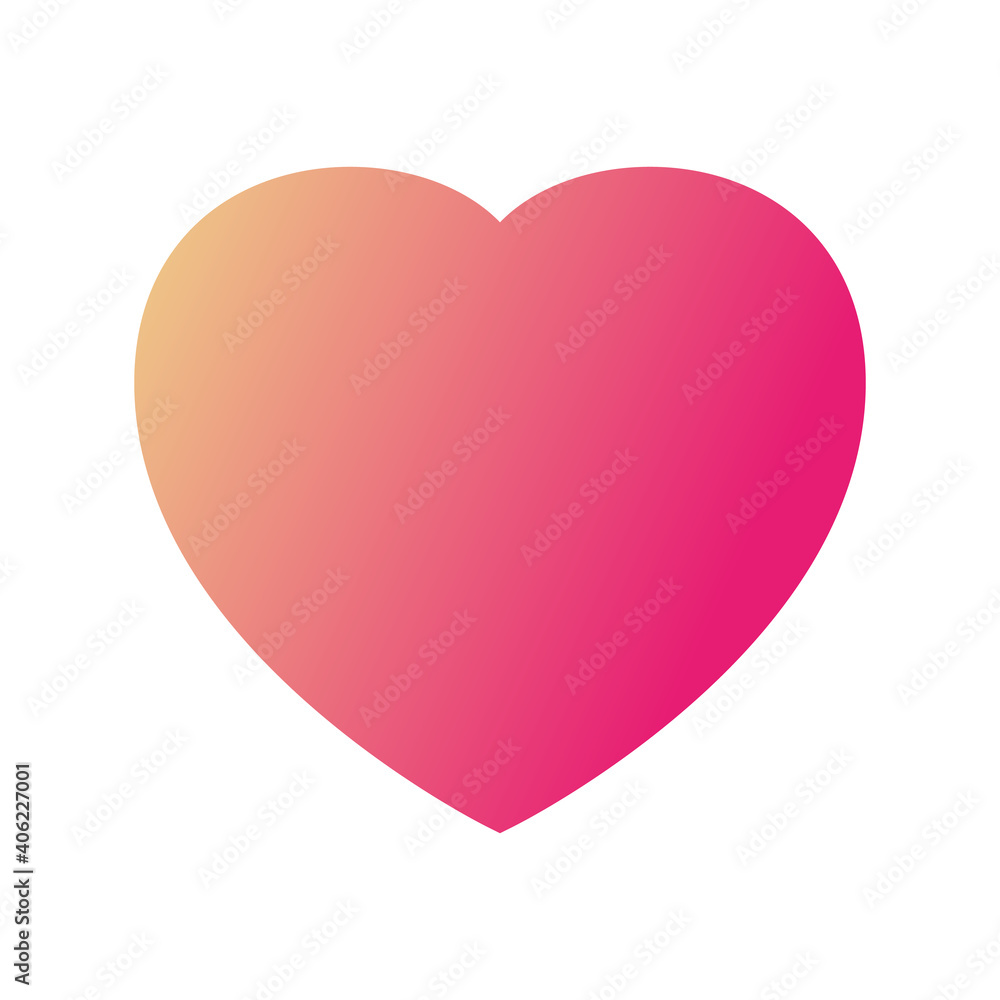 Heart icon. Heart vector icon in flat style. Heart icon isolated on white background. Vector illustration. Icons isolated. Love and heart concept.