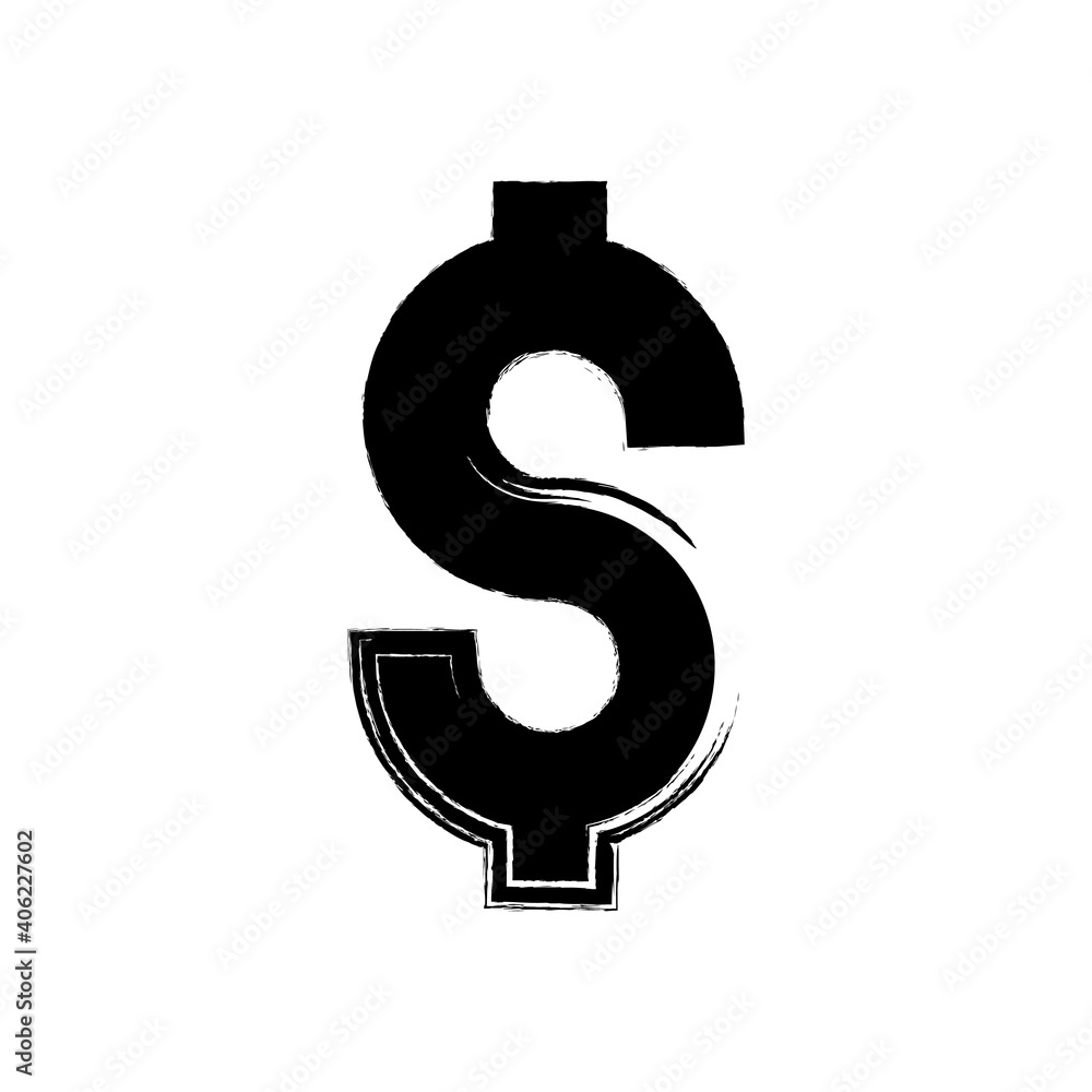 Dolar vector icon in Grunge style. Black dollar icon. Dolar vector icon in flat style. Dolar icon isolated. Vector illustration. Dolar vector icon in Grunge style. Black dollar icon. Dolar vector icon in flat style. Dolar icon isolated. Vector illustration.