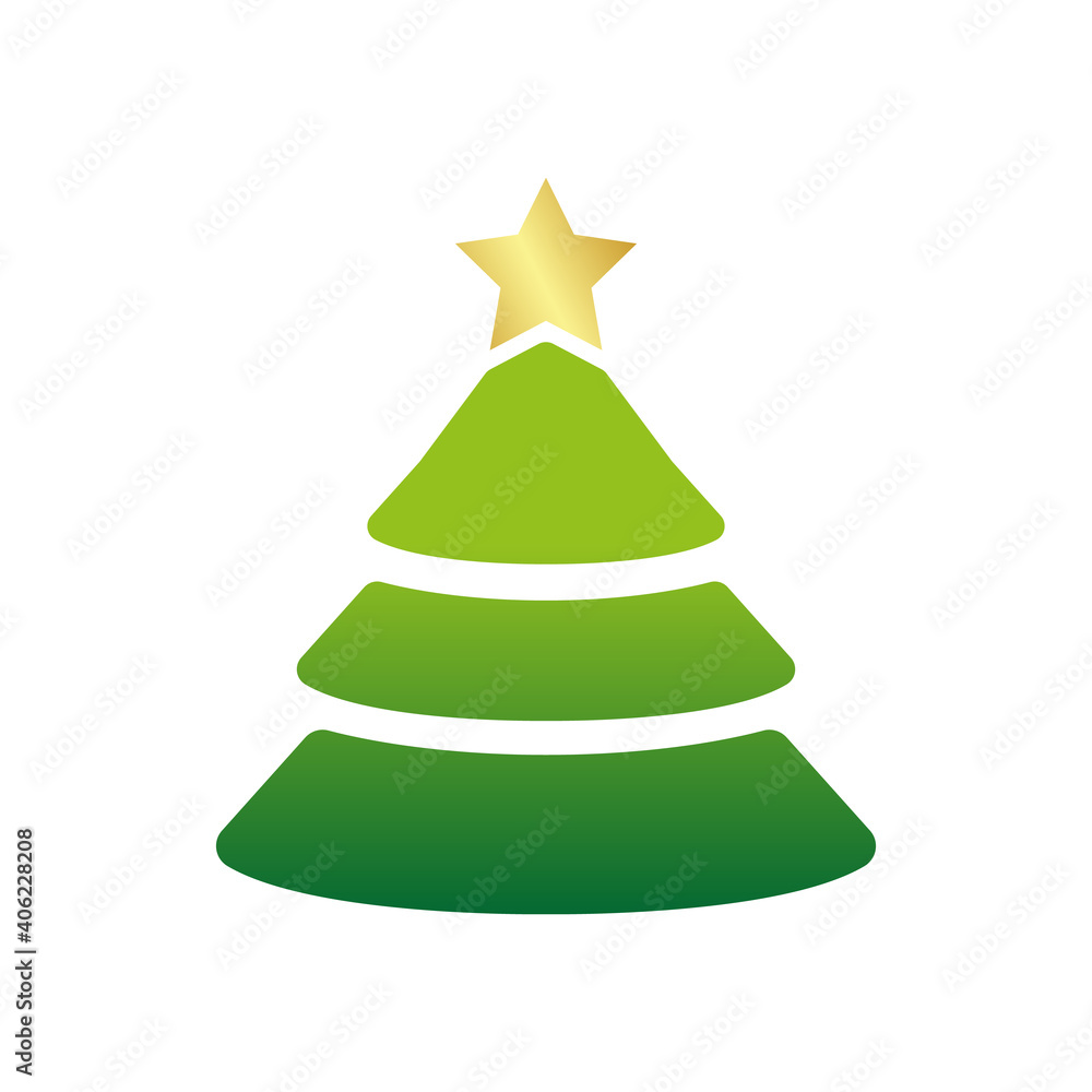 Vector Christmas tree icon. Christmas tree icon isolated on white background. Vector illustration. Vector Christmas tree icon. Christmas tree icon isolated on white background. Vector illustration.