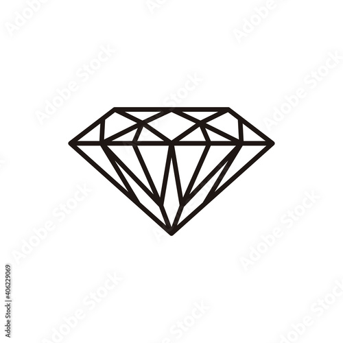 Diamond Flat Illustration