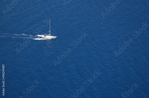 yacht in the sea © Steve