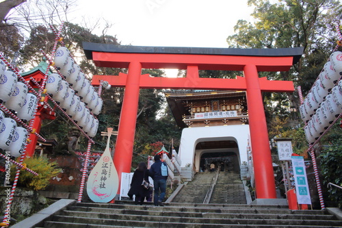 江島神社 鳥居 Enoshima Shrine Torii Gate
