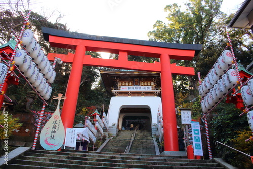 江島神社 鳥居 Enoshima Shrine Torii Gate