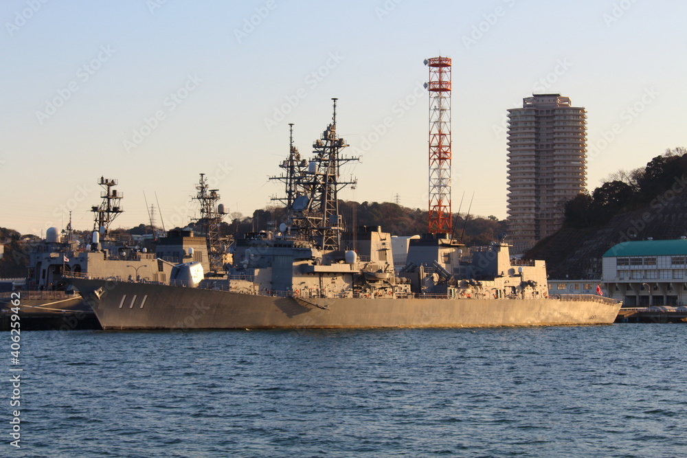 護衛艦 海上自衛隊 横須賀基地 あたご型 こんごう型 warship JMSDF Navy Yokosuka Base 