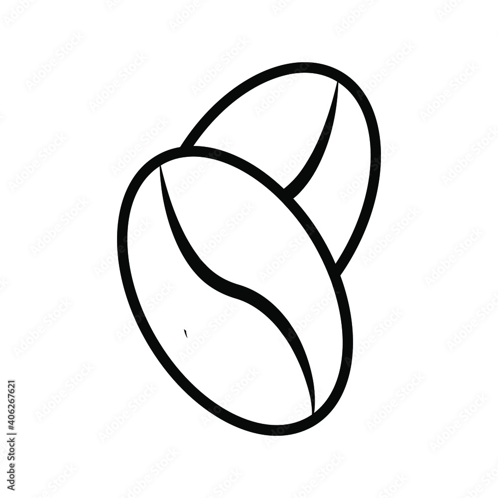 coffee beans icon vector in trendy design style color editable coffee beans icon vector in trendy design style color editable