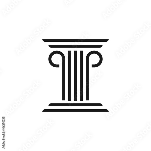 PP letter law office logo vector