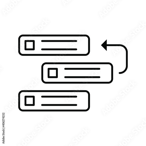 Backlog vector icon illustration. Creative sign from agile icons collection color editable