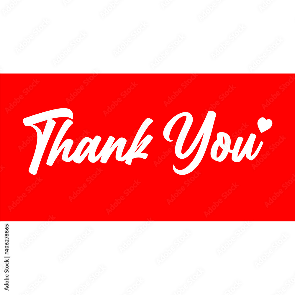thank you sentence with a red background thank you sentence with a red background