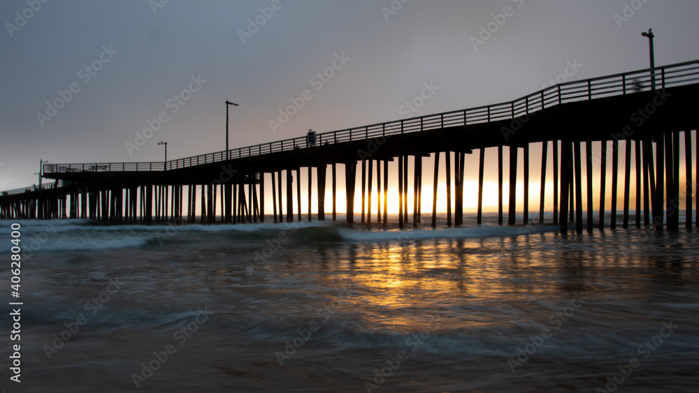 Pismo Beach California Sunset, California Coastline