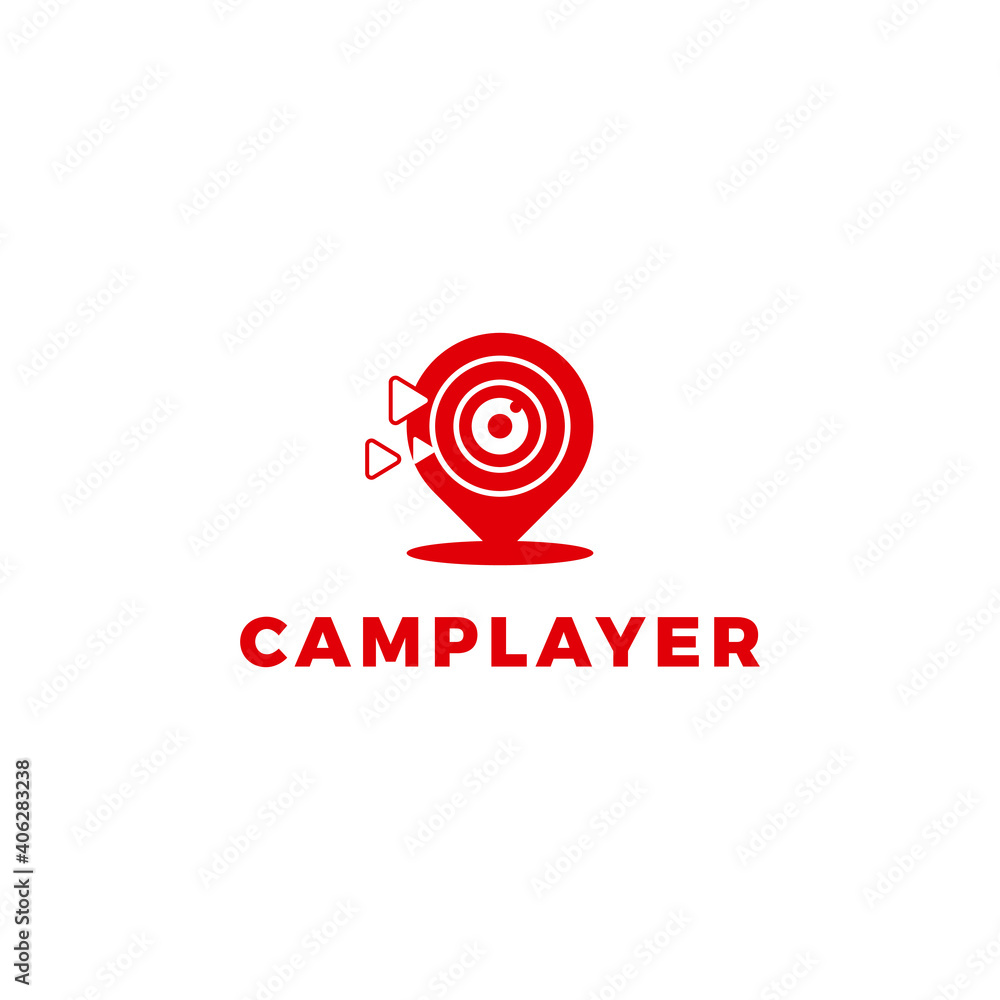 Cam Player Webcam Software application Technology Logo Design Graphic Concept Cam Player Webcam Software application Technology Logo Design Graphic Concept