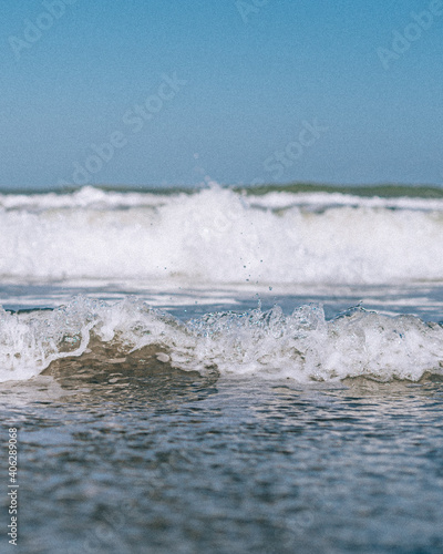 waves on the beach