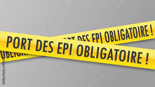 Logo port des epi obligatoire.