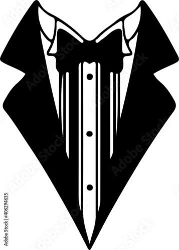 tuxedo icon isolated on white background