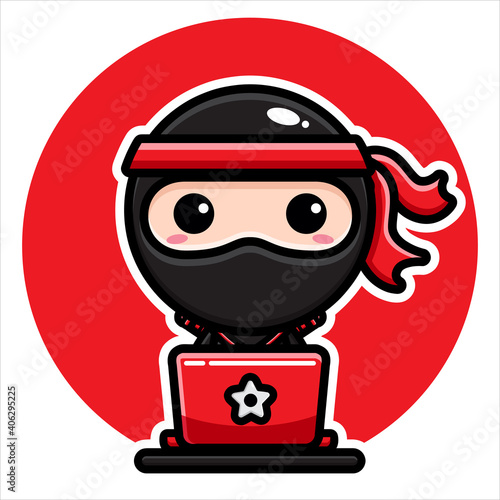cute ninja character design