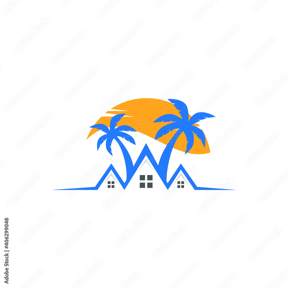 HOUSE logo HOUSE icon HOUSE vector HOUSE monogram HOUSE letter HOUSE minimalist HOUSE triangle HOUSE flat Unique modern flat abstract logo design  