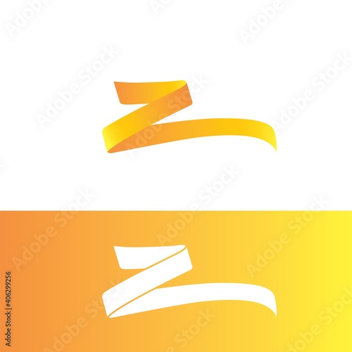 Logo letter initial Z Generation Company Fintech Financial Technology ribbon photo