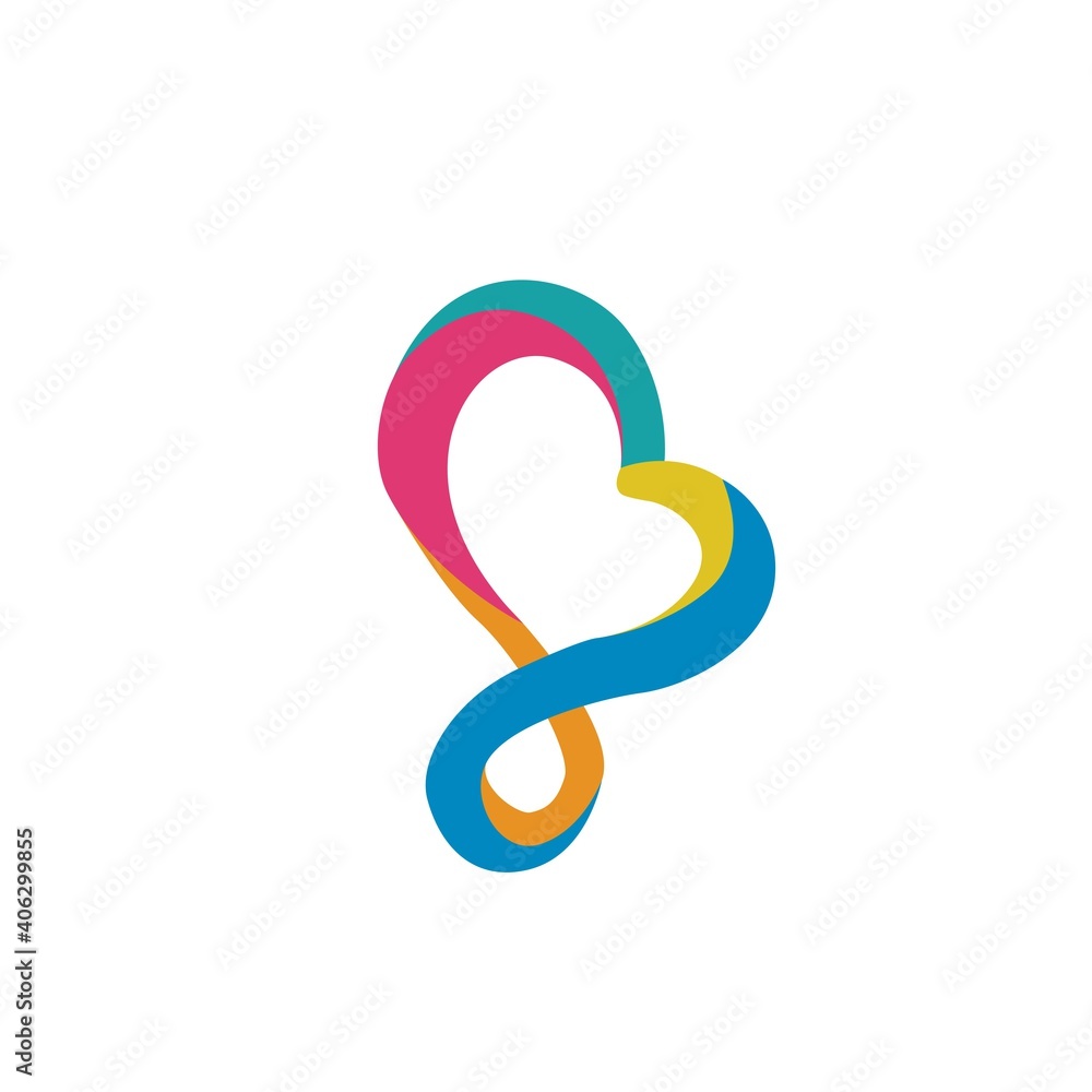 Logo Girl Face Woman Love Business Beauty Vector Icon rainbow hair Logo Girl Face Woman Love Business Beauty Vector Icon rainbow hair