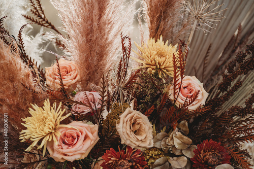 Boho dried flower bouquet
