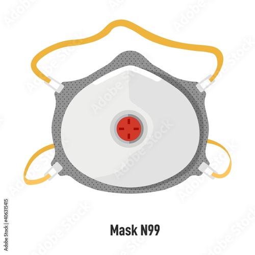 Facial mask N99, respirator for covid protection