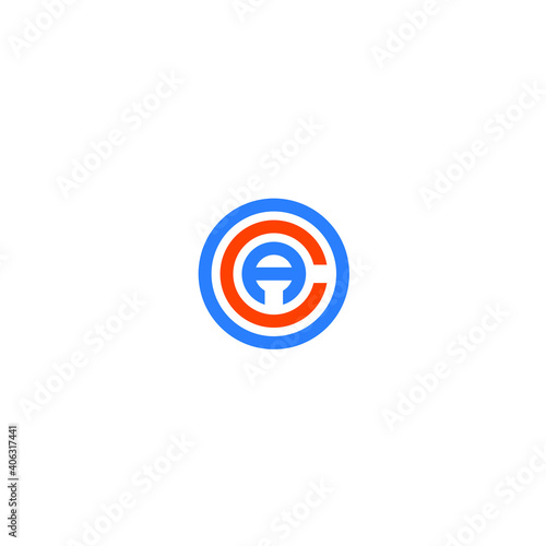 OCA logo OCA icon OCA vector OCA monogram OCA letter OCA minimalist OCA triangle OCA flat Unique modern flat abstract logo design 